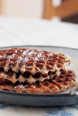 Gluten-Free & Vegan Banana Coconut Waffles