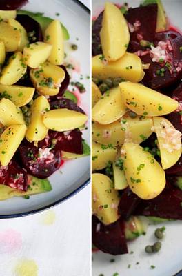 Beet, Potato & Avocado Salad with Horseradish