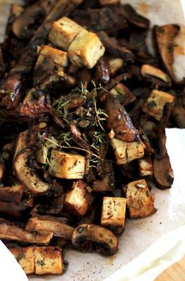 Mushrooms & Tofu En Papillote