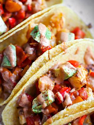 Vegan Potato Tacos (Oil-free!)