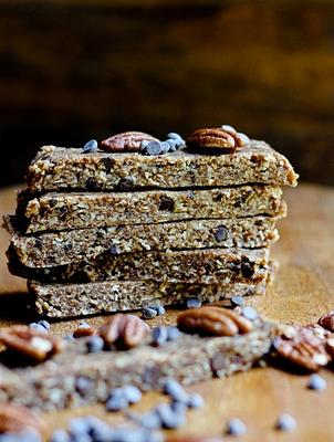 Vegan Pecan Pie Bars (Gluten-free and No-Bake!)