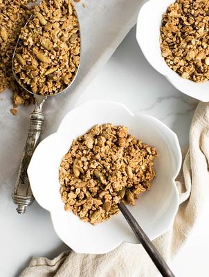 Oil-free Spiced Buckwheat Granola