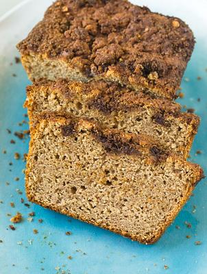 Vegan Cinnamon Applesauce Quick Bread (Gluten-Free)