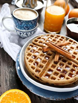 Vegan Gluten-Free Chai Spiced Waffles