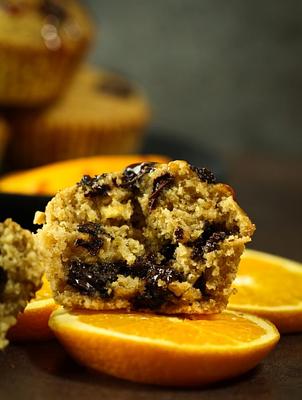 Vegan Cranberry Orange Muffins (Oil-free)