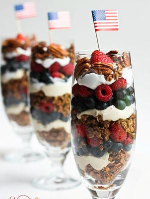 4th Of July Granola Parfaits