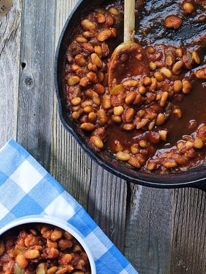 Vegan Skillet BBQ Baked Beans