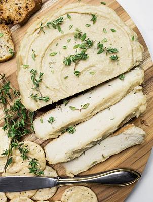 Vegan Baked Herbed Cashew Cheese