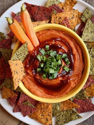 Oil-Free Barbecue White Bean Hummus