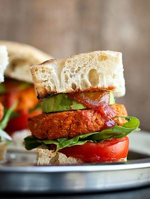 Vegan Sweet Potato Chickpea Burgers
