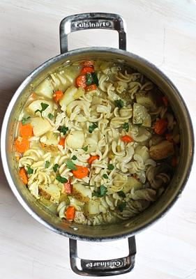Classic Vegan Chicken Noodle Soup