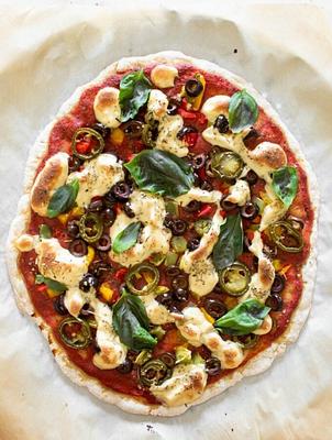 Oil-Free Easy Vegan Pizza Crust (No Yeast!)