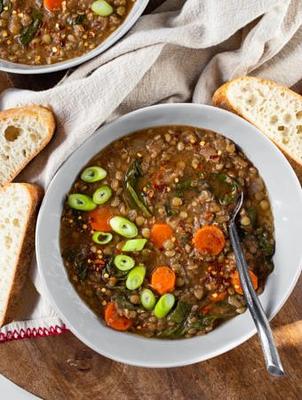 Vegan Lentil Soup Recipe (8 Ingredients!)