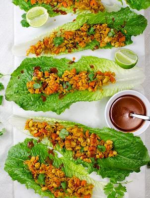 Spicy Thai Curry Lettuce Wraps