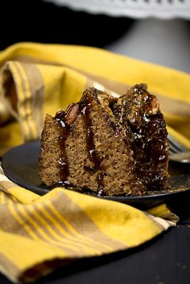 Cinnamon Caramel Bundt Cake (Vegan & Gluten-Free)