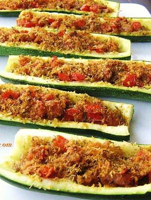 Vegan Stuffed Zucchini
