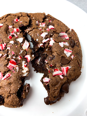 Vegan Chocolate Peppermint Cookie for One (Single Serve)