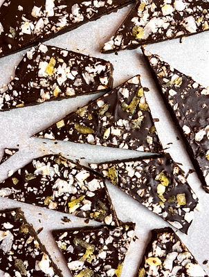 Ginger Coconut Chocolate Bark