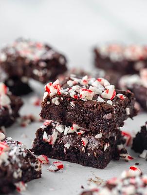 Vegan Peppermint Brownies (Gluten-free)