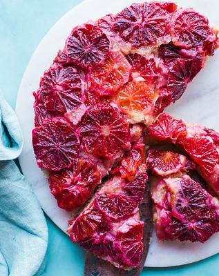 Vegan Blood Orange Upside-Down Cake