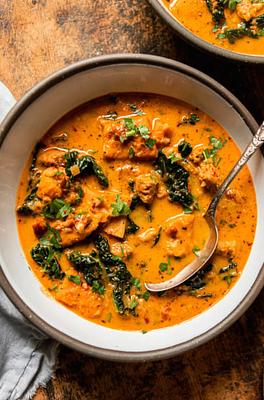 Vegan Butternut Squash Zuppa Toscana