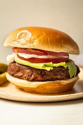 Actually Grillable Vegan Black Bean Burgers (10 Ingredients)