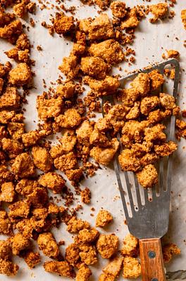 Crispy and Crunchy Baked Tofu Bits