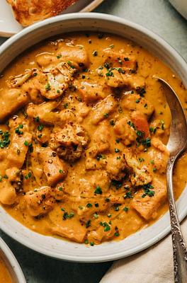 Creamy Cauliflower & Sweet Potato Chowder