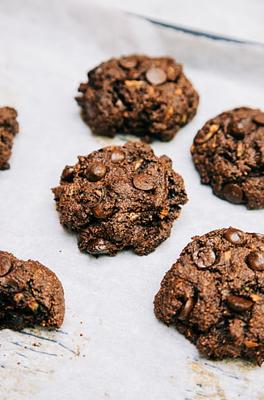 Chocolate Zucchini Muffin Tops