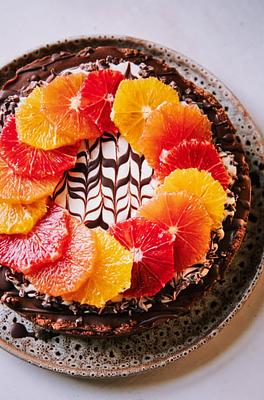 Vegan Chocolate Orange Cheesecake