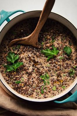 White Wine Lentils with Mustard & Thyme