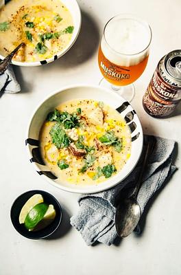 Harvest Corn and White Bean Chowder