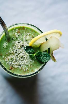 Winter Glow Green Smoothie with Hemp & Ginger