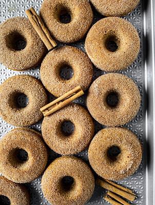 Vegan Apple Cider Donuts (Gluten-free and Oil-free)