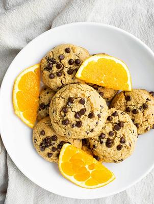 Vegan Orange Chocolate Chip Cookies