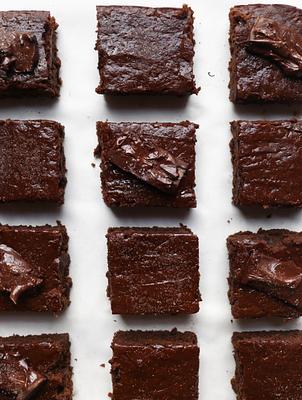 Vegan Chocolate Pumpkin Cake Brownies