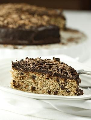 Vegan Gluten-Free Vanilla Chocolate Chip Cake