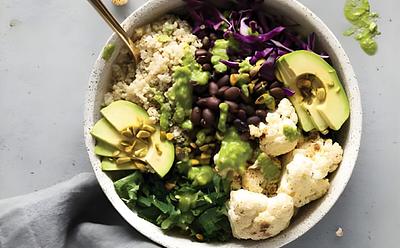 Warming Cauliflower And Quinoa Bowl