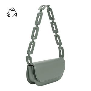 Inez Teal Recycled Vegan Shoulder Bag