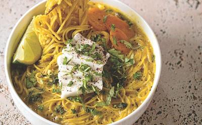 Creamy Vegan Coconut Curry Ramen