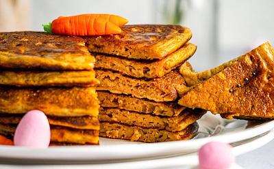 Upgrade Pancake Day With These Vegan Carrot Cake Pancakes
