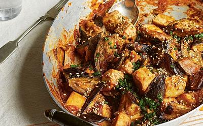 Protein-Packed Sticky Miso Aubergine And Smoked Tofu