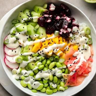 Beet Poke Bowls