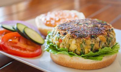 Healthy Mediterranean Veggie Burgers