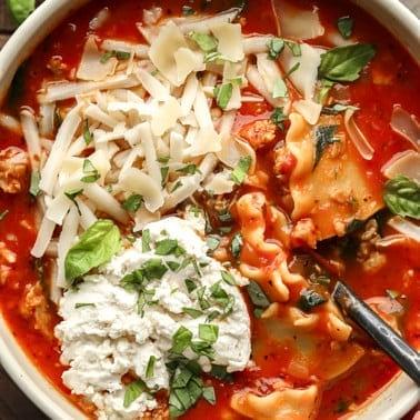 Vegan Lasagna Soup