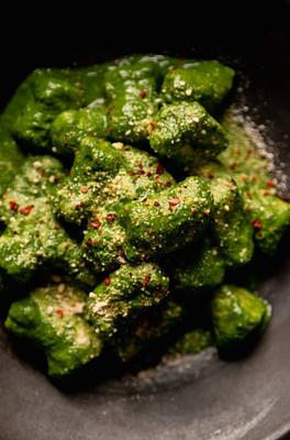 Vegan Potato Gnocchi with Kale Sauce