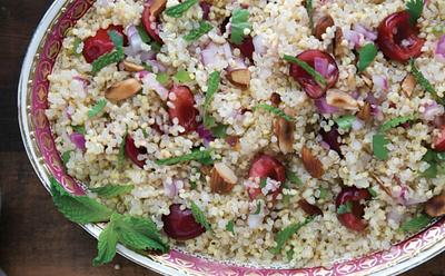 This Quinoa And Cherry Salad Is Perfect For Spring