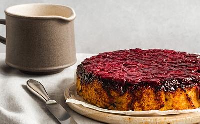 Gluten-Free Upside Down Sour Cherry Cake