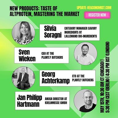 Webtalk Recording: New Products — Taste of Altprotein, Mastering the Market