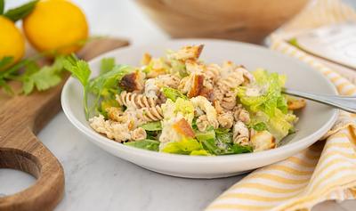 Heavenly Caesar Crunch Pasta Salad 
